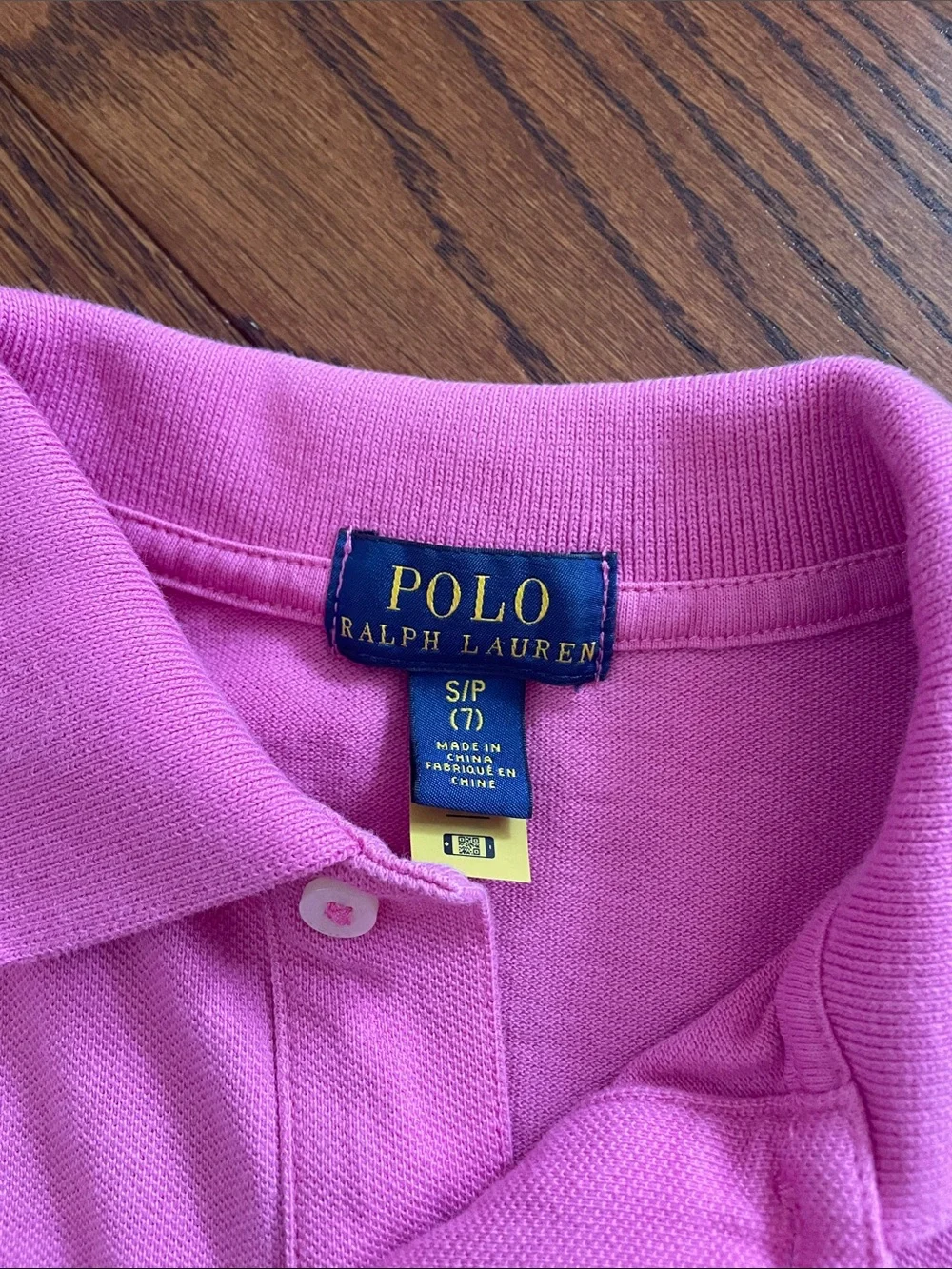 Polo by Ralph Lauren Bright Pink Girls' Short Sleeve Polo